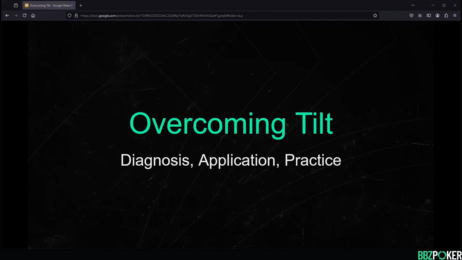 Overcoming Tilt – Mental Game