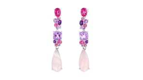 15.30 ct. t.w. Multi-Gemstone Drop Earrings in Sterling Silver