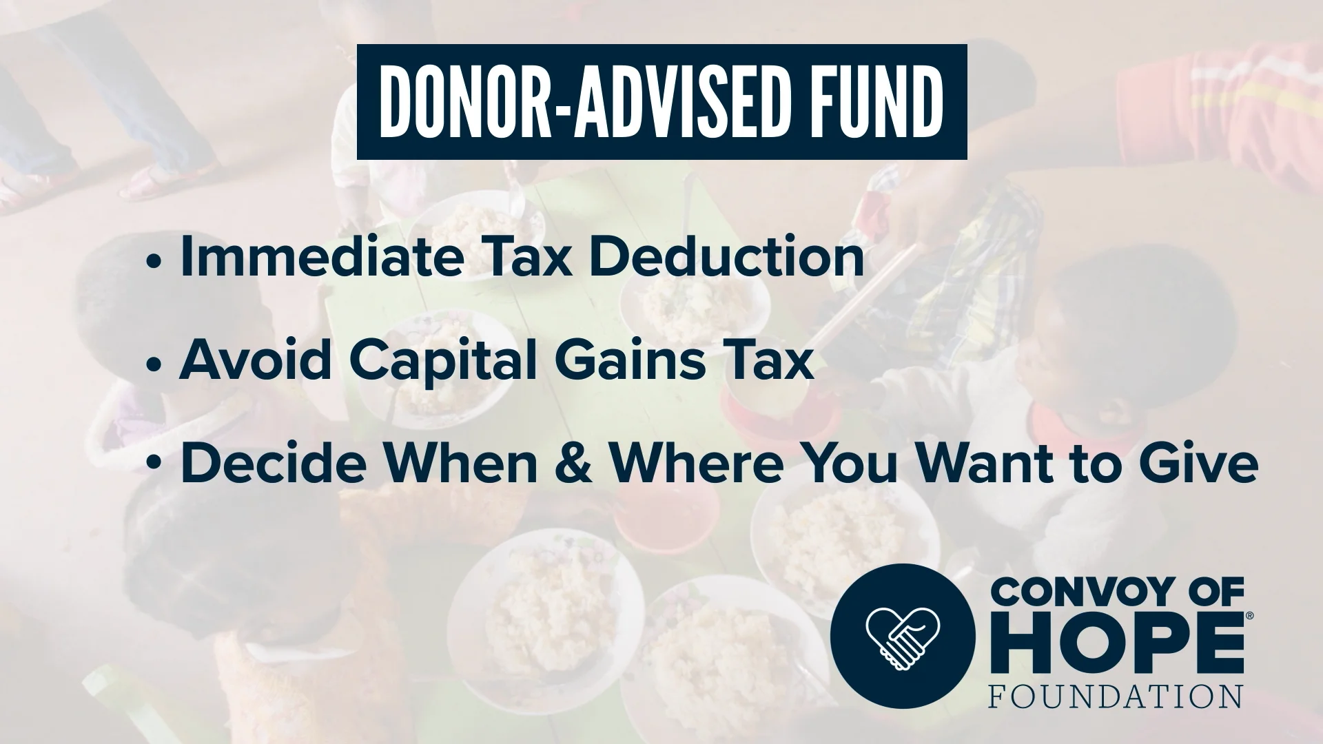 Convoy of Hope Foundation - Donor-Advised Fund