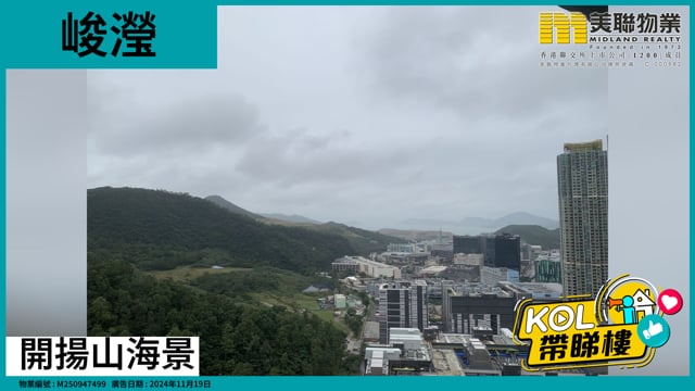 開揚山海景