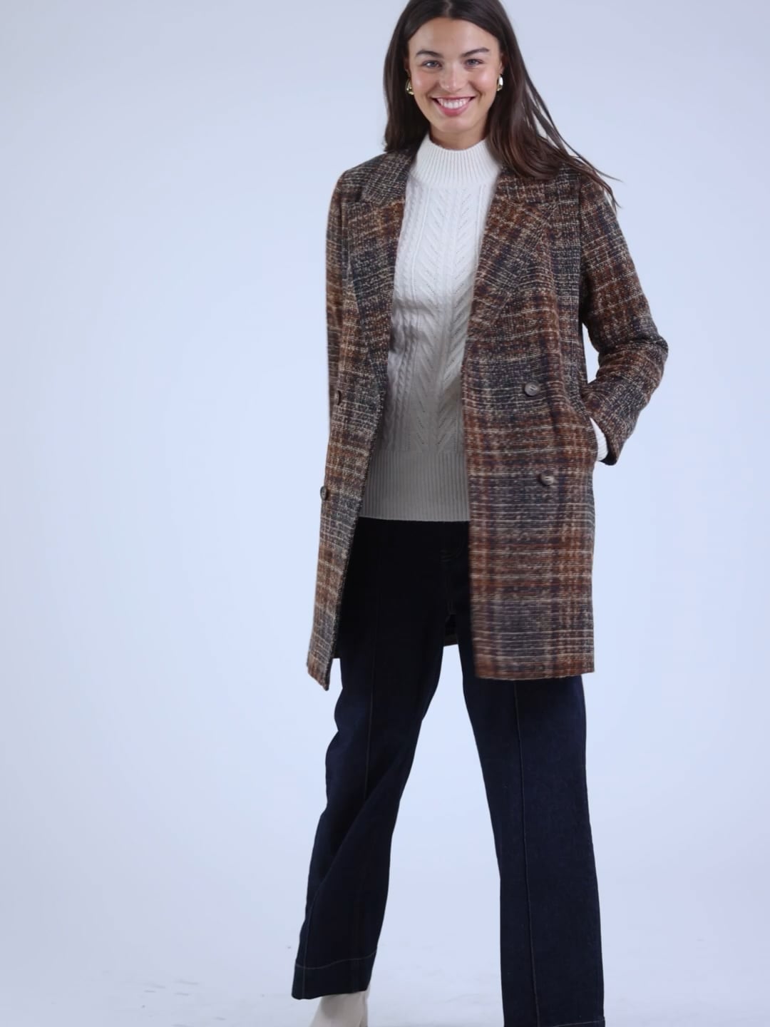 JUMP & ONOT,499.9000,מעיל צמר ארוך FISHBONE,in-stock