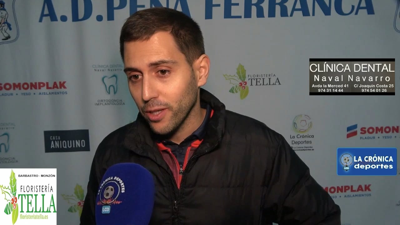 GUILLERMO PIRLA (Entrenador Fraga B) Peña Ferranca Tella 3-0 UD Fraga B / Jor. 11 - Preferente Gr 1