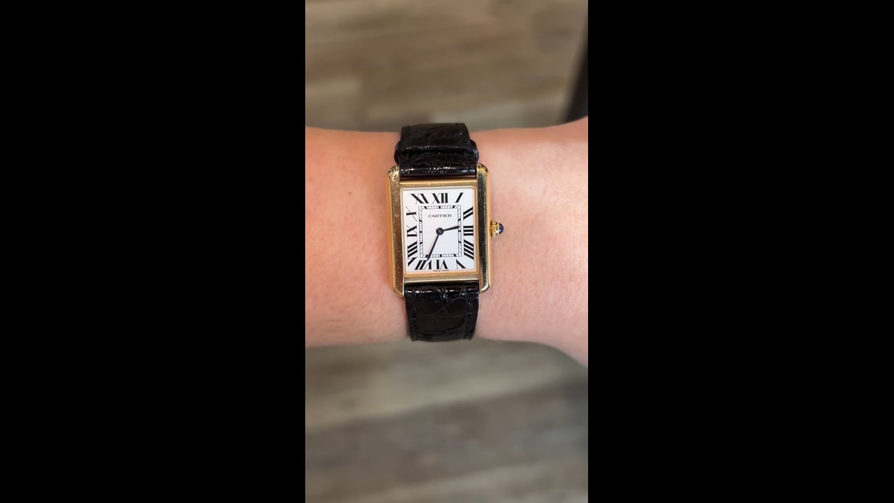Cartier Tank Solo Small in 18k Yellow Gold – Filigree Jewelers