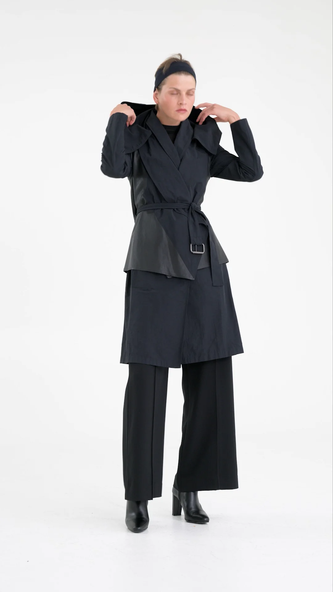 HABITA HOODED RAIN COAT W/ VEST — KZ_K STUDIO | Modernist