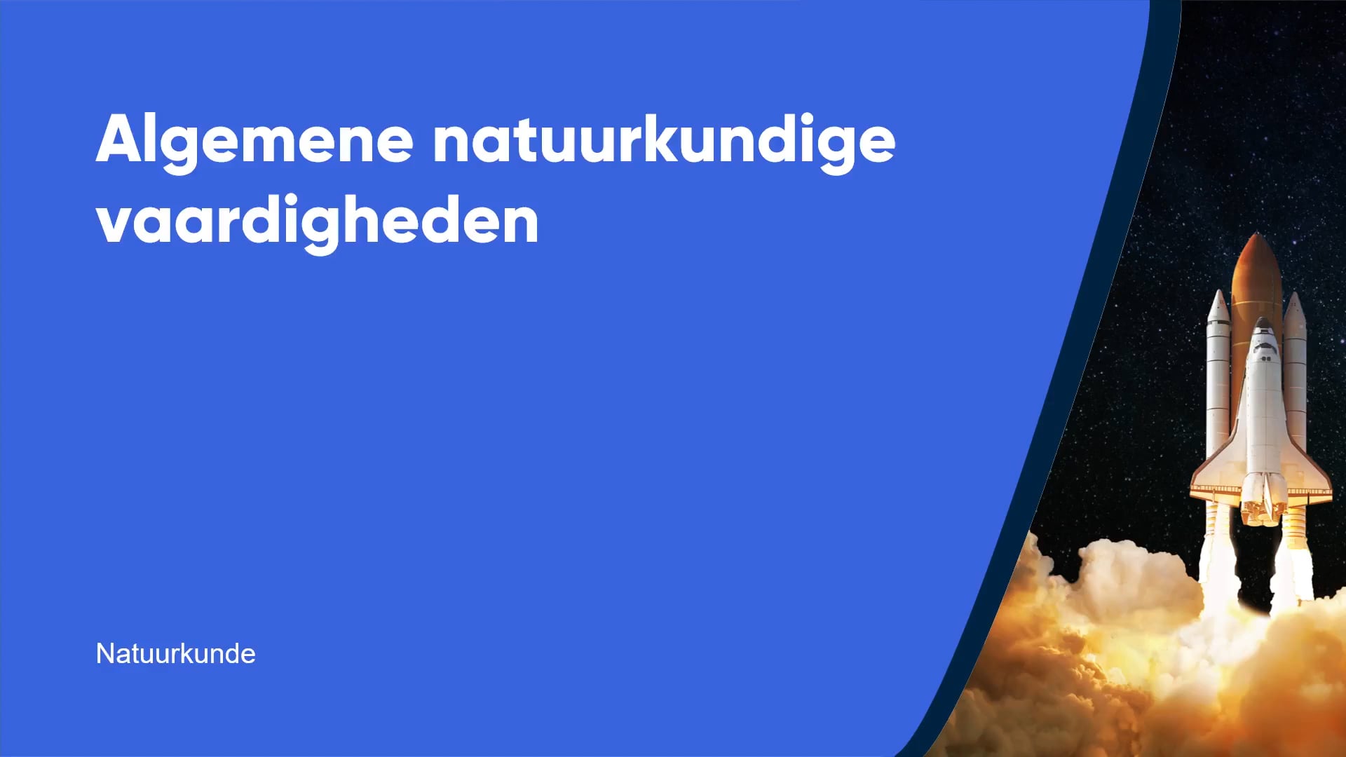 Algemene natuurkundige vaardigheden