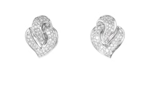 C. 1980 Vintage 2.50 ct. t.w. Diamond Earrings in 18kt White Gold