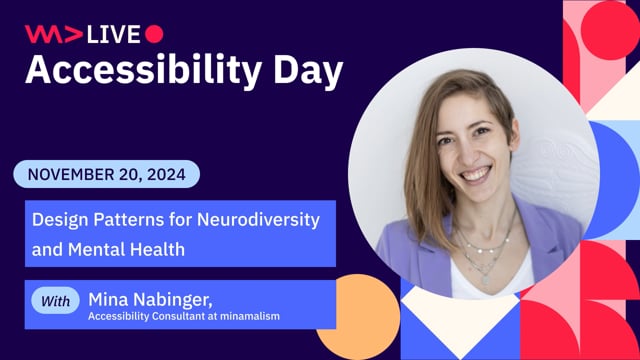 Design patterns for neurodiversity and mental health