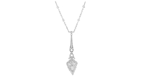 C. 1990 Vintage 1.45 ct. t.w. Diamond Drop Station Necklace in 18kt White Gold