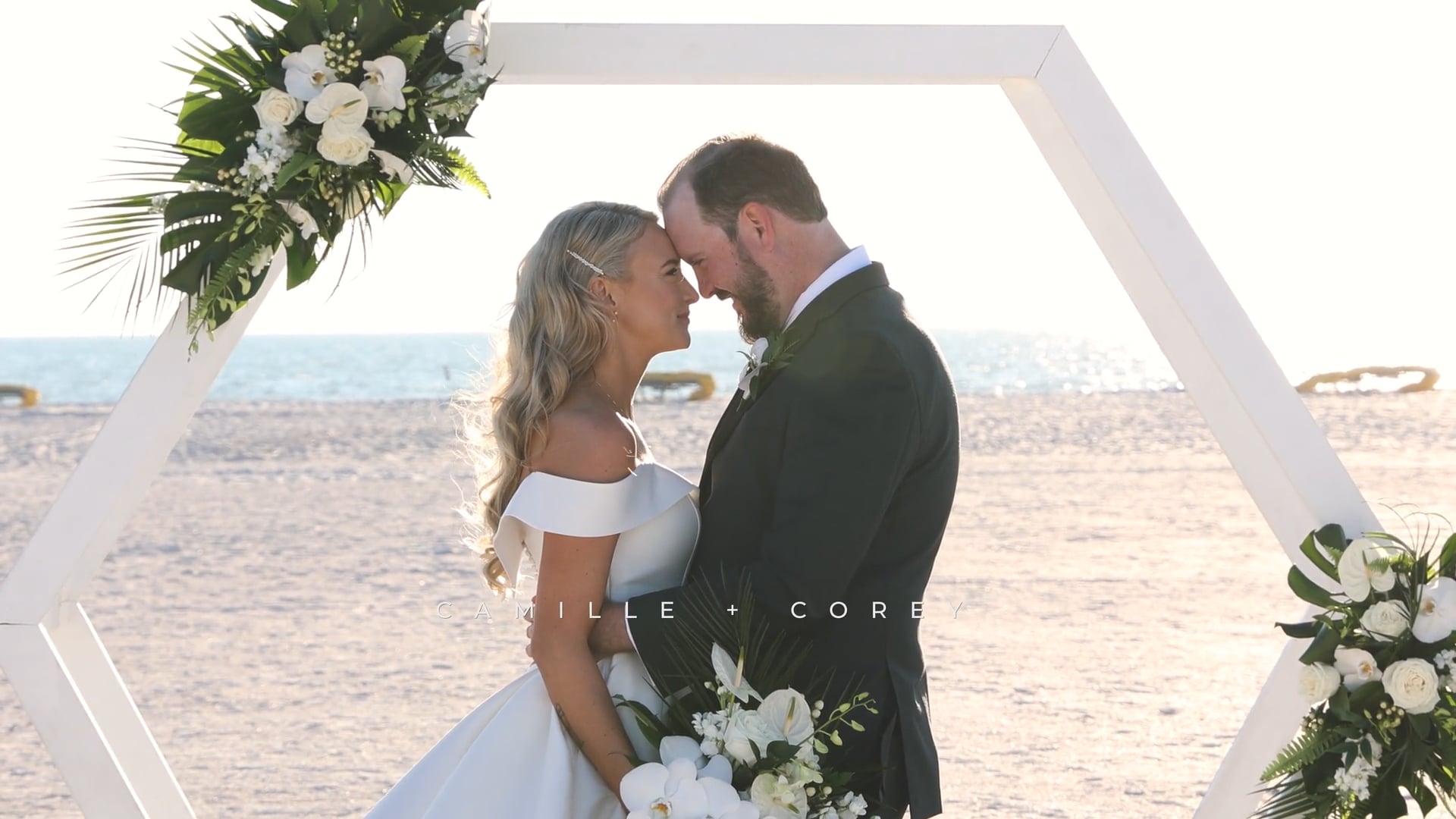 Camille & Cory’s Romantic Beach Wedding at Bilmar Beach Resort | Tampa Wedding Film by Cosmo Losco Films