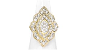 C. 1980 Vintage 2.05 ct. t.w. Diamond Marquise Ring in 18kt Yellow Gold