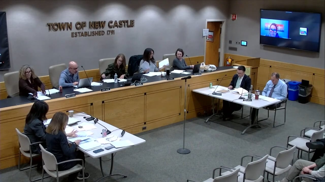 Town Board of New Castle Work Session & Meeting 11/19/24
