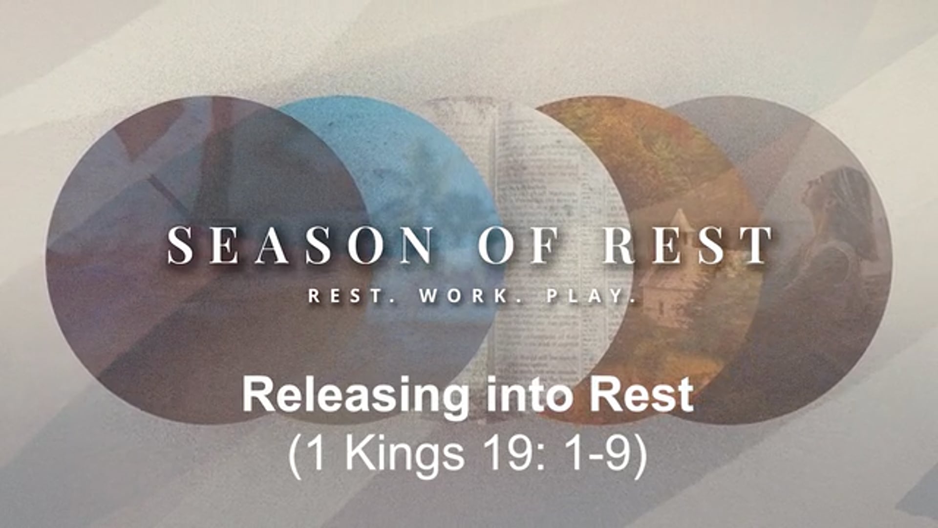 Season of Rest Week 1 | Jessica White on Releasing into Rest (1 Kings 19: 1-9)