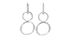 C. 1990 Vintage 1.00 ct. t.w. Diamond Convertible Drop Earrings in 18kt White Gold