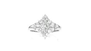 C. 2000 Vintage .93 ct. t.w. Diamond Ring in Platinum