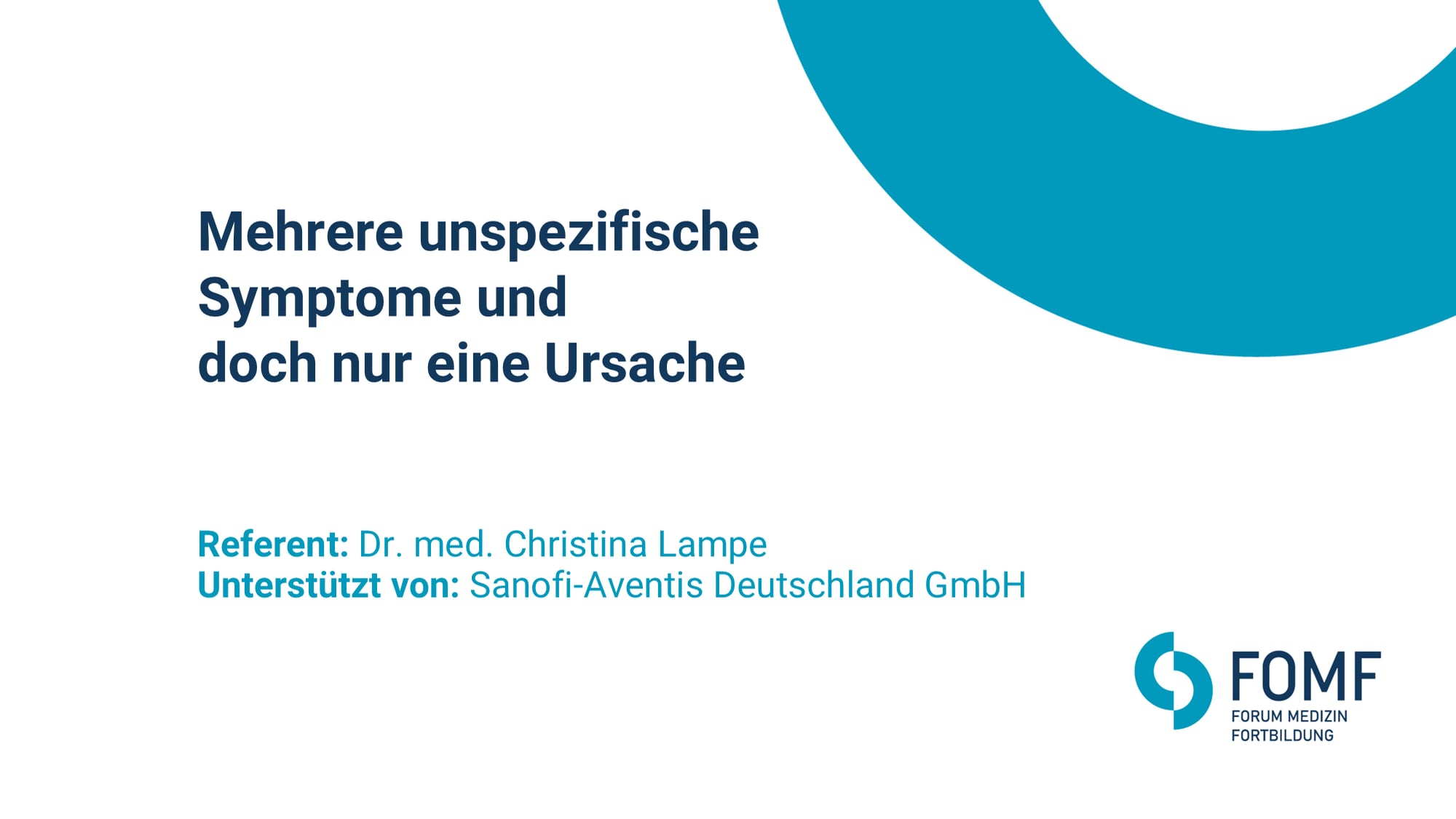 Mehrere unspezifische Symptome und doch nur eine Ursache