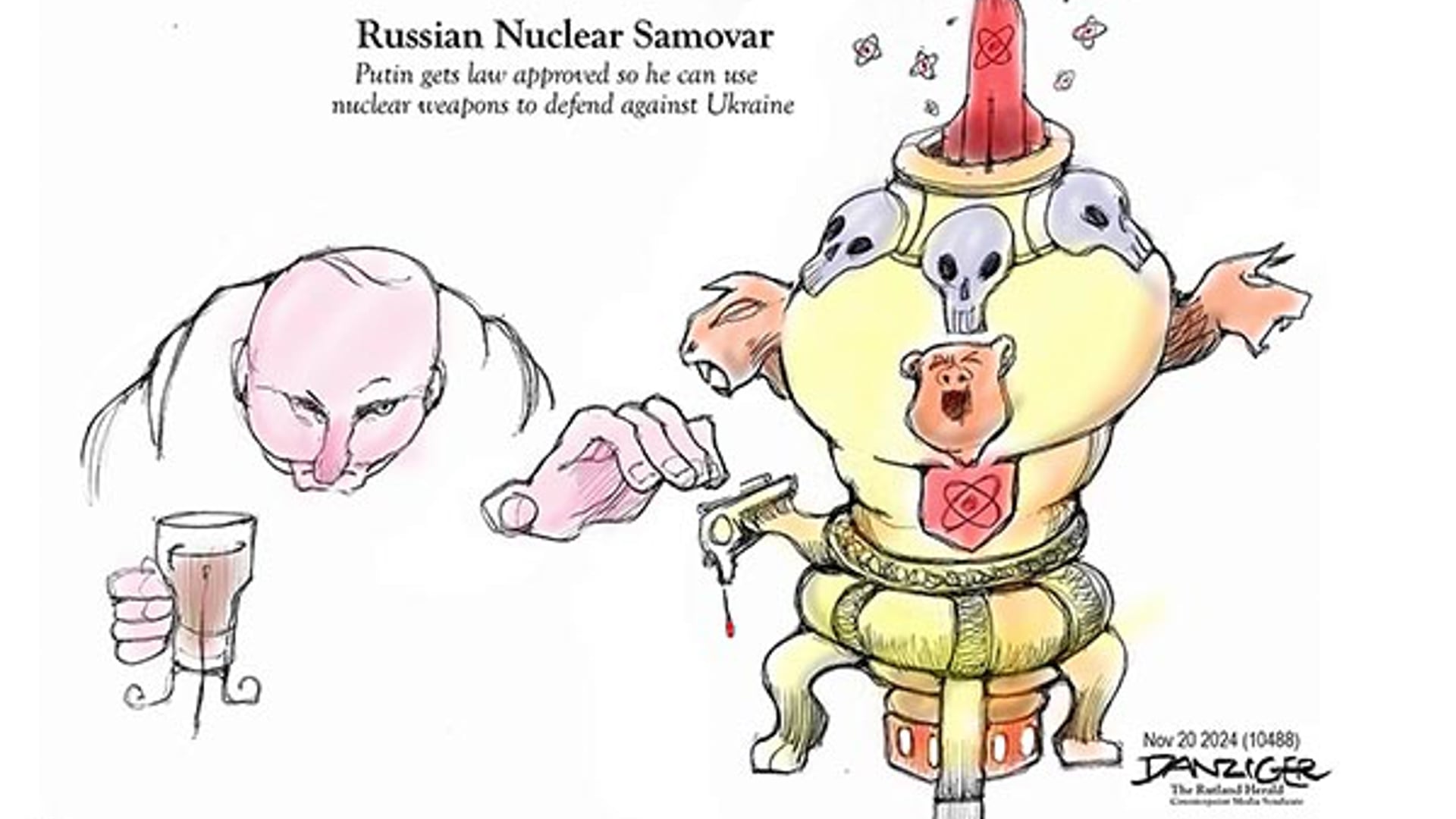 Danziger Live-Cartoon: Samovar