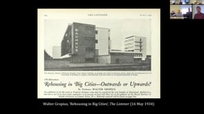 The Network around Walter Gropius in Britain, 1934 - 37