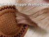 Tall Tails Wiggle Waffle Chew Textured Bacon Scented Dog Toy, 4" Medium thumbnail number