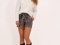 Paperbag shorts with panther print | My Jewellery