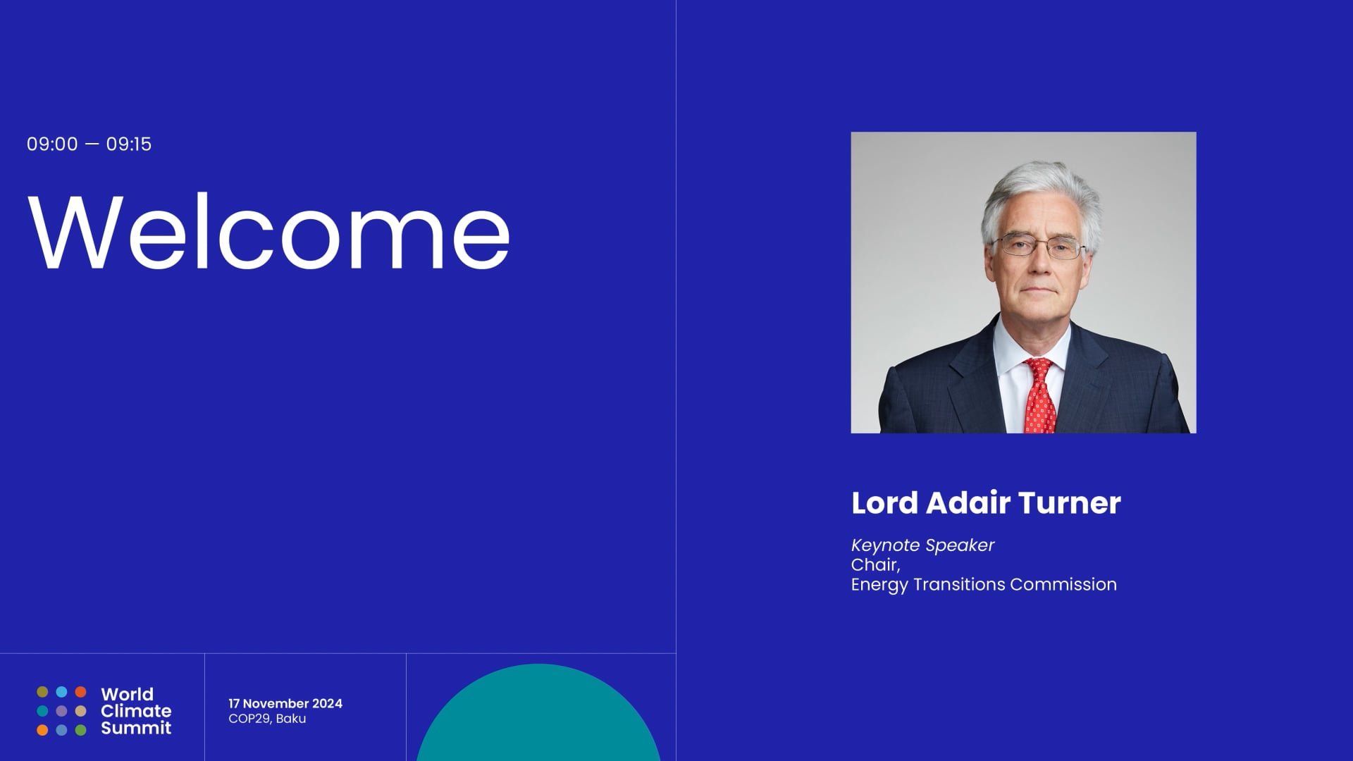 Keynote - Lord Adair Turner