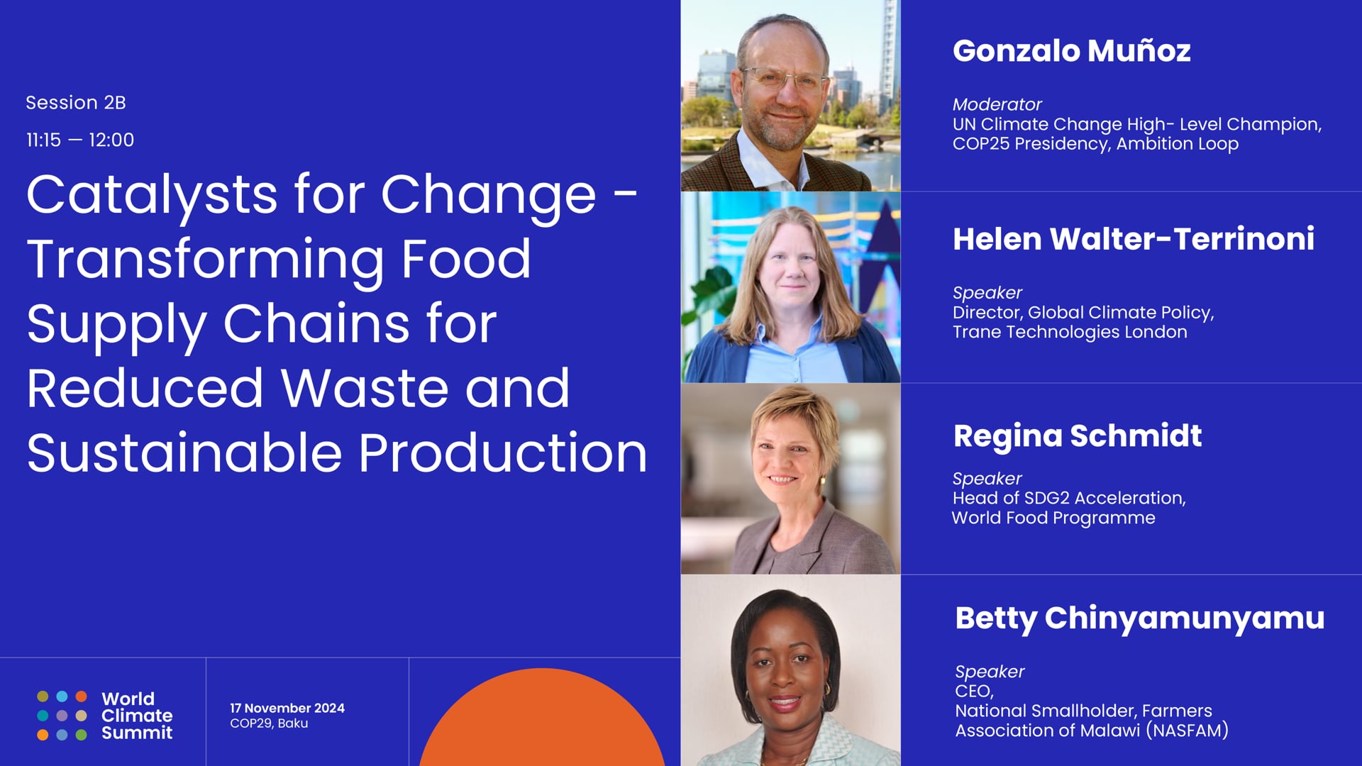 Catalysts for Change  -  Transforming Food Supply Chains for Reduced Waste and Sustainable Production