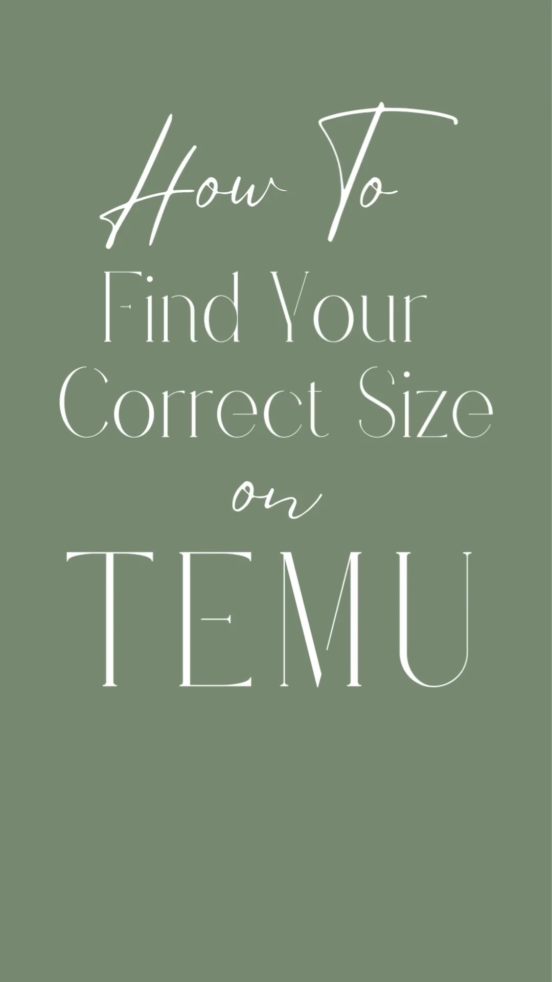 How To Check & Find Your Correct Clothing Size on Temu - Full Review ...