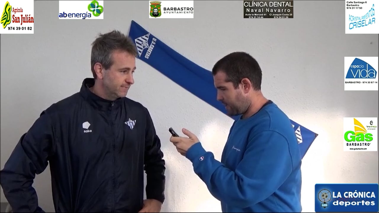 VÍCTOR IZUEL (Entrenador Casetas) UD Casetas 2-0 CD Quinto / J12 - Regional Preferente G1