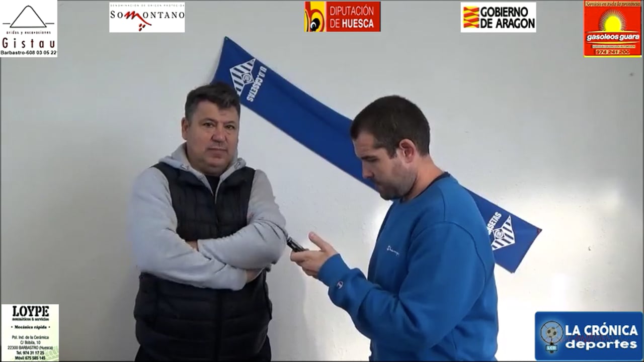 TOÑO BLASCO (Entrenador Quinto) UD Casetas 2-0 CD Quinto / J12 - Regional Preferente G1