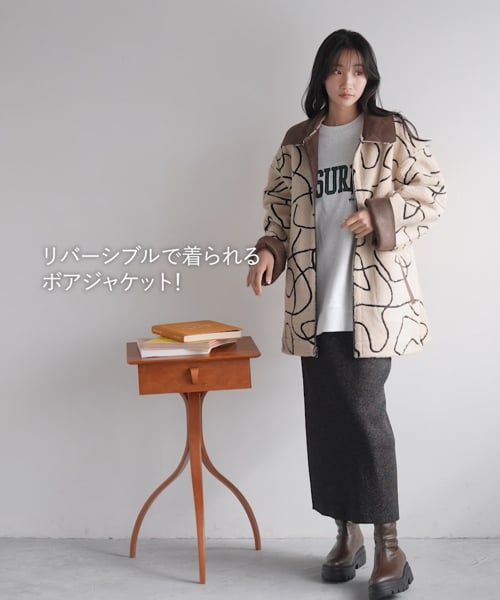 リバーシブルボアZIPブルゾン | [公式]ローリーズファーム （LOWRYS 