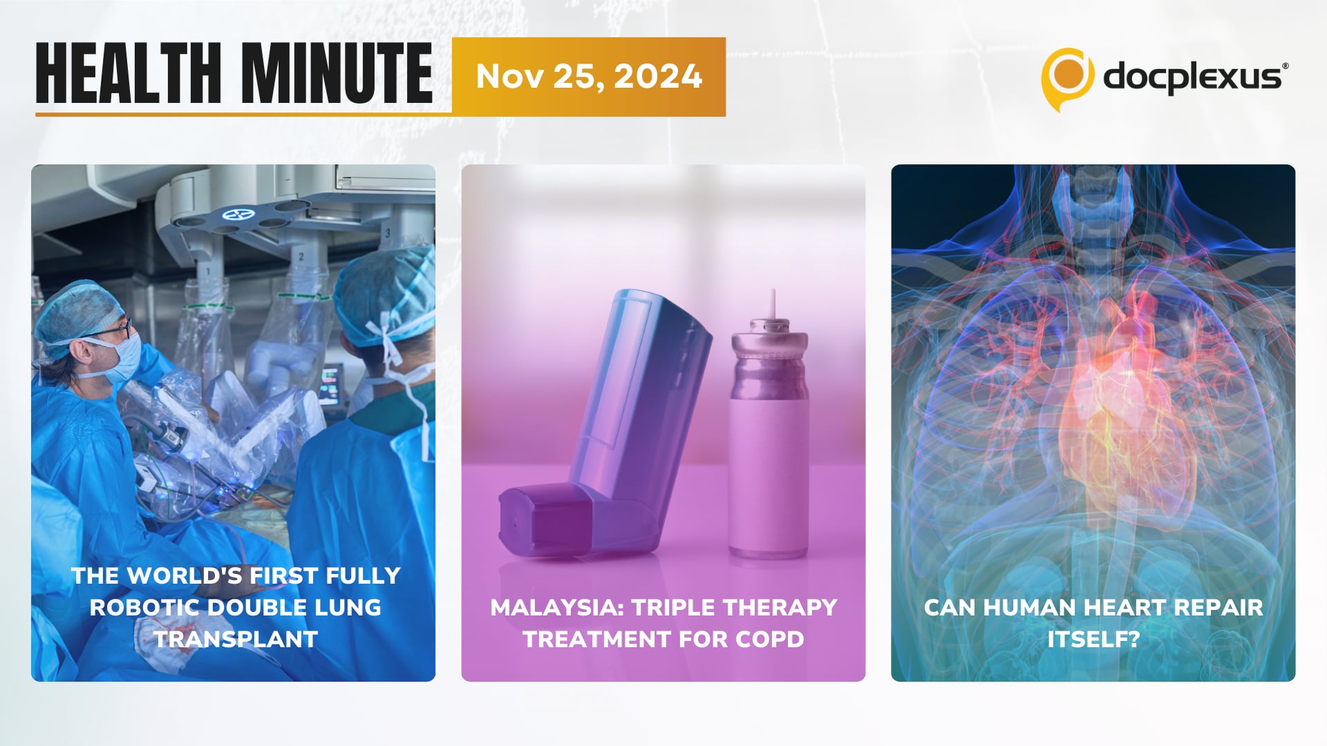 World's First Fully Robotic Double Lung Transplant
