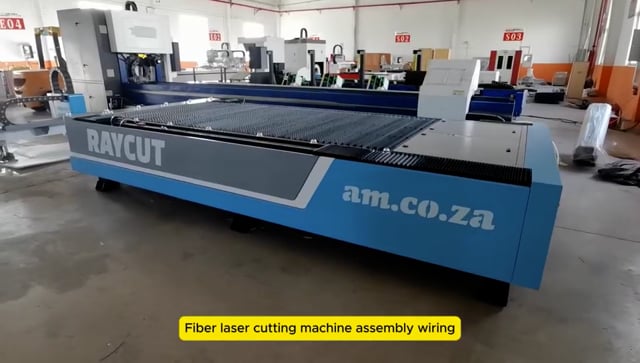 RAYCUT 1530 Fiber Laser Cutter Assemble Steps for Gantry, Motors and Wiring After Container Shipment
