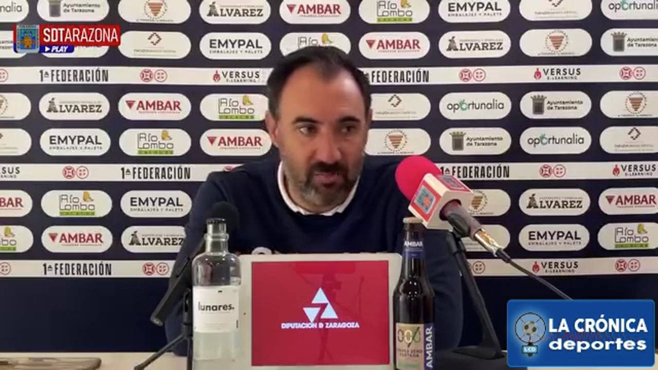 JUANMA BARRERO (Entrenador Tarazona) SD Tarazona 2-3 Celta "B" / J14 - 1ª RFEF / Fuente: SD Tarazona