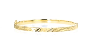 18kt Gold Vermeil Textured Bangle Bracelet