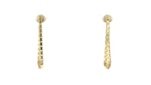 18kt Gold Vermeil Box-Chain Drop Earrings