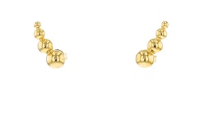 18kt Gold Vermeil Beaded Ear Climbers