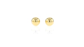 18kt Gold Vermeil Jewelry Set: Three Pairs of Ball, Bar and Huggie Hoop Earrings