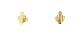 18kt Gold Vermeil Jewelry Set: Three Pairs of Ball, Bar and Huggie Hoop Earrings