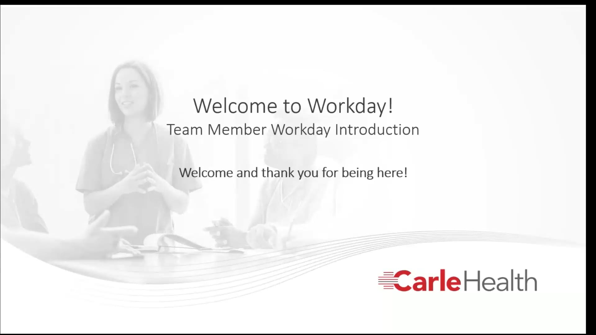 Workday team member training