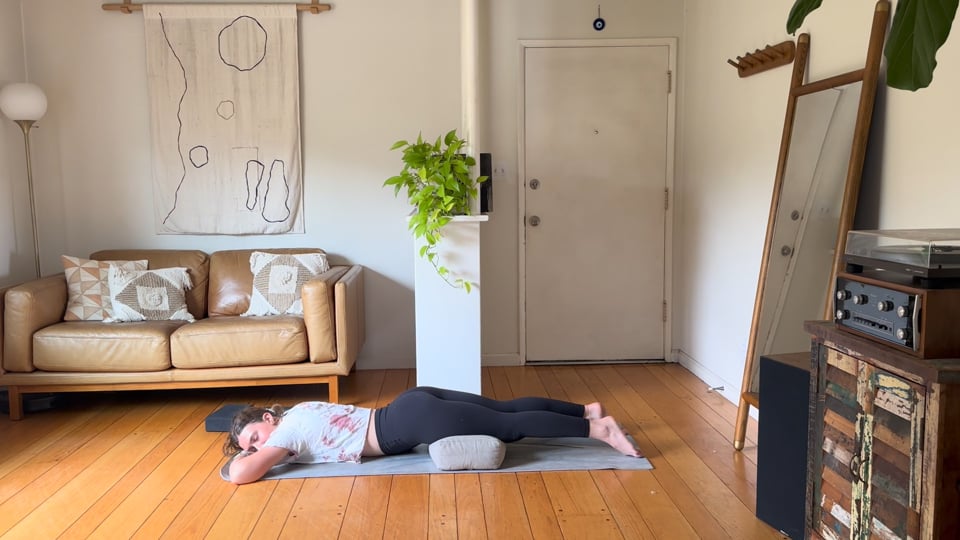 Restorative Bliss, a 20-minute gentle yoga class with Haley Havelock