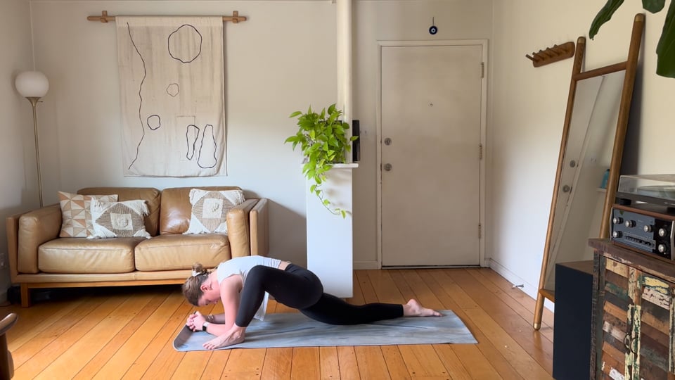 Pause & Breathe, a 15-minute yoga for stress relief class with Haley Havelock