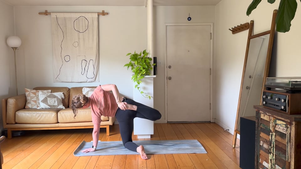 Evening Stretch & Slow Flow, a 20-minute evening yoga class with Haley Havelock