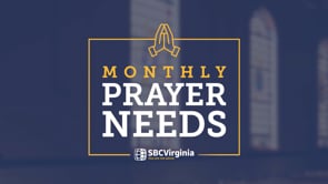 Monthly Prayer Needs - December 2024 | SBCV