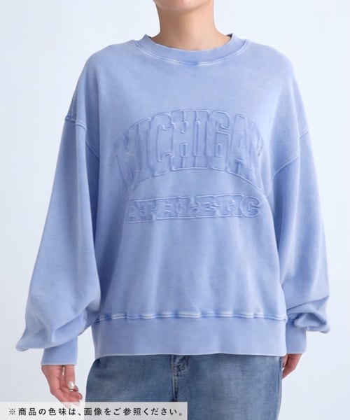 WOMENS】＜選べるMIDDLE&LONG丈＞カレッジ刺繍ピグメント