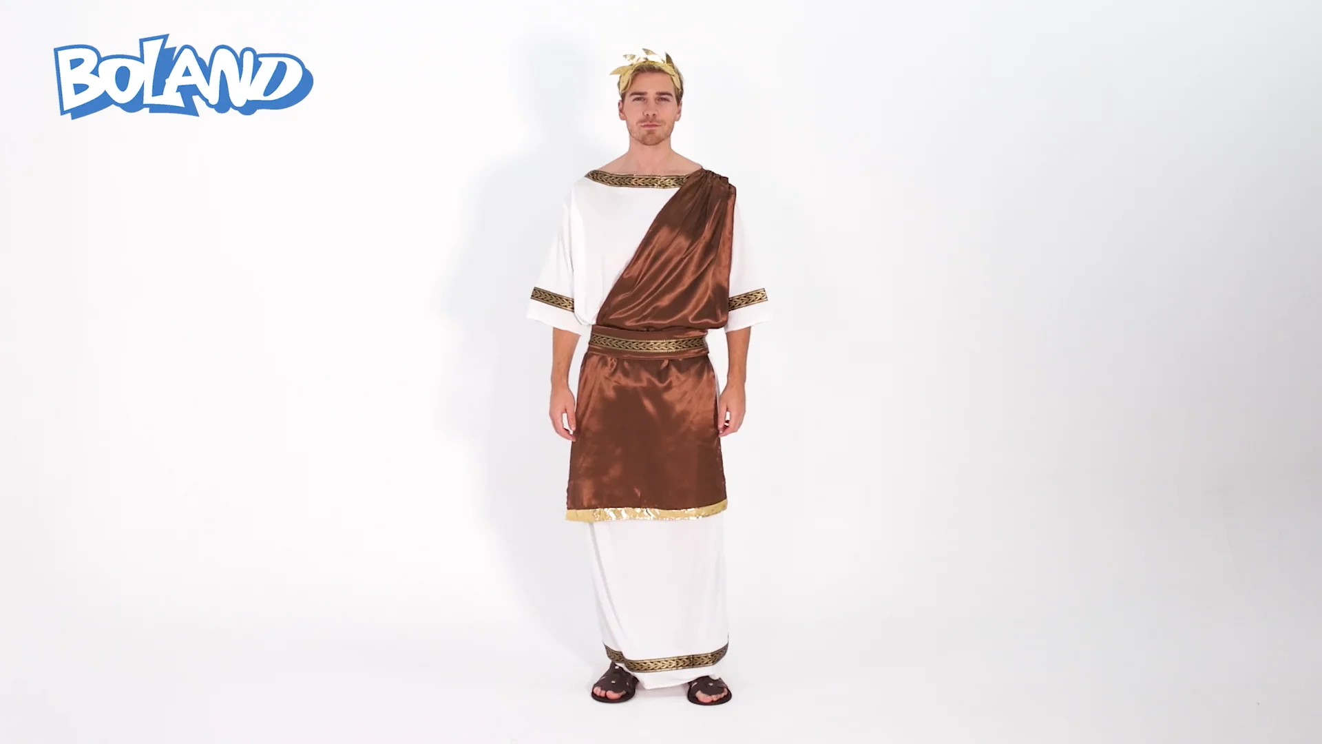 Greek god costume: hair accessories, toga, shawl, belt ribbon CH
