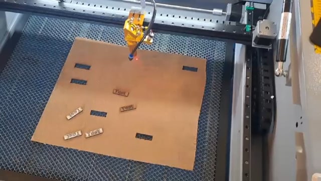 TruCUT Laser cutter operating