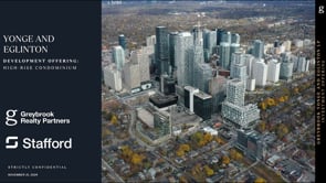 NEW Private Offering: Greybrook "Yonge and Eglinton" Development – HIGH-RISE Condominium Development 