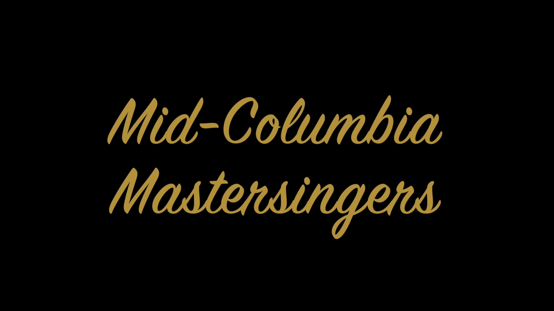 Justin Raffa - Artistic Director for the Mid-Columbia Mastersingers