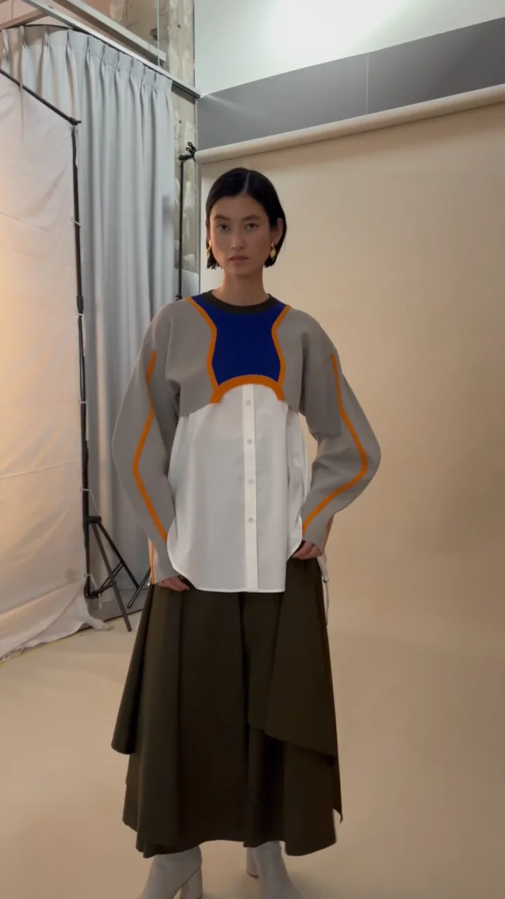 MULTICOLOR WAVE LINE SHORT KNIT | ニット | WOMEN'S MULTICOLOR WAVE LINE SHORT KNIT | ニット | WOMEN'S