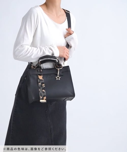 ❀市川様ご依頼 多ポケットで便利]レオパードテープフェイクレザートート | [公式