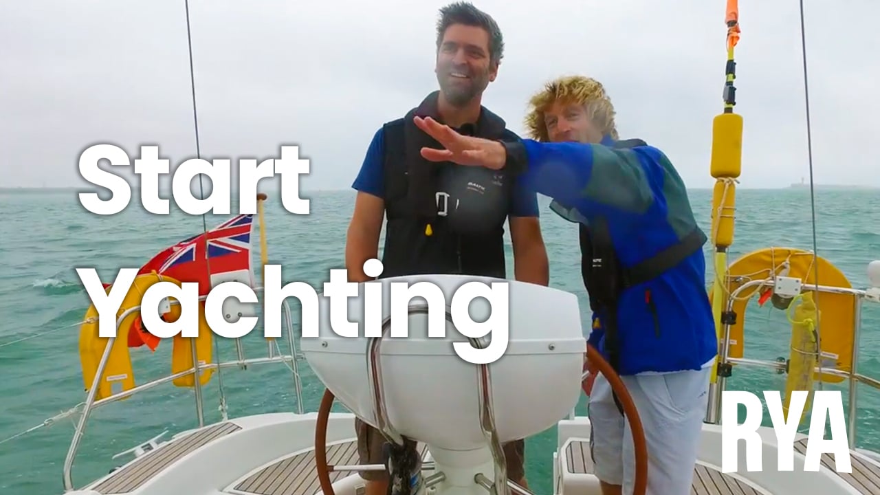 Two windsurfers on the water, featuring the caption 